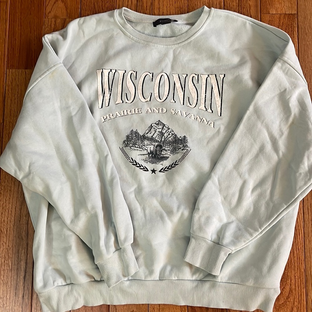Wisconsin Light Blue Sweater